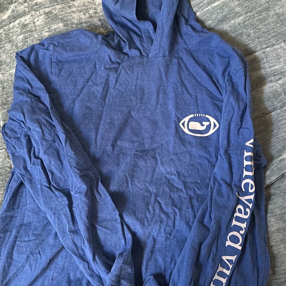Vineyard vine football hoodie
